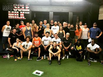 After the work out with Merging Vets and Players (MVP) at Unbreakable Performance Center
