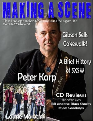 Peter Karp feature/cover in March 14 issue of Making A Scene! Magazine