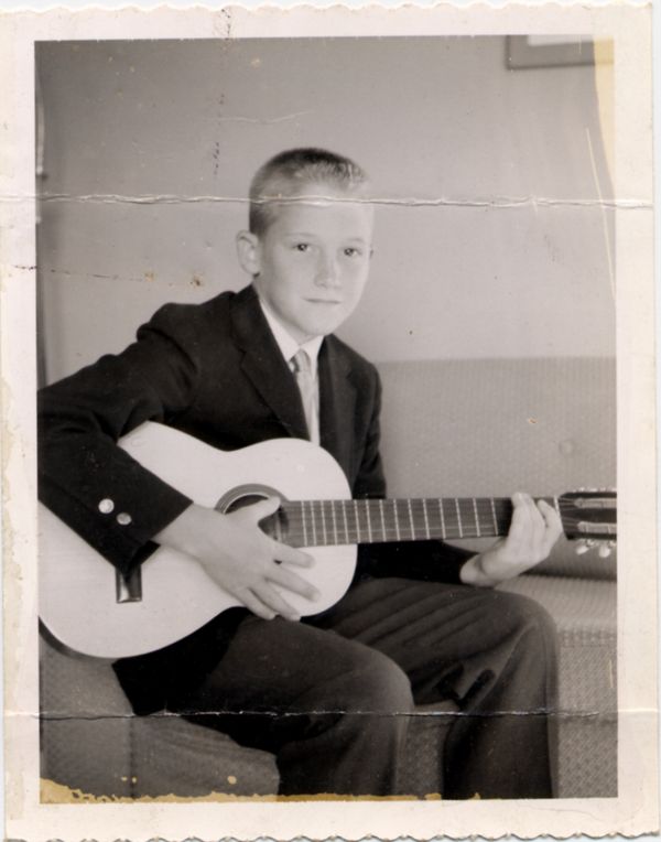 Chet with his first nylon acoustic guitar at age 12.