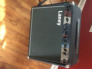 The Laney LC 50 combo is my loudest amp (50 watts). It has that Made in England vibe, and I use both the clean and overdrive channels (not in love with the reverb, though). I used it on "I'm Ready."