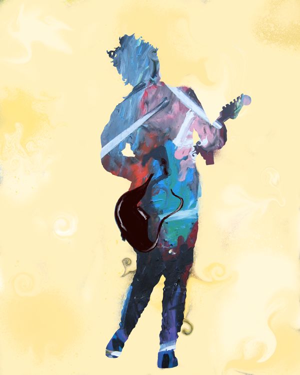 Guitar Player Gavin Rossdale (16x20")