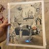 #16 Troubadour City (8.5x10.5" watercolor paper) 