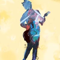 Guitar Player Gavin Rossdale (11x14)