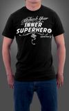 UNLEASH YOUR INNER SUPERHERO men's tshirt BLACK