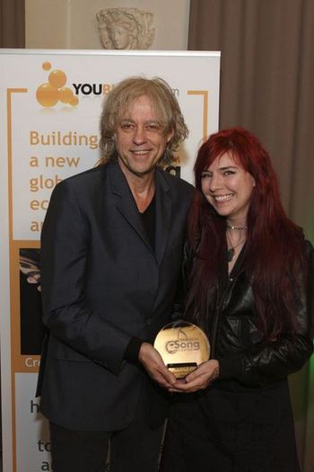 with Sir Bob Geldof
