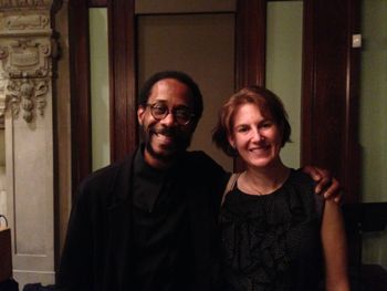 with Brian Blade, a beautiful show at the Nyack Library
