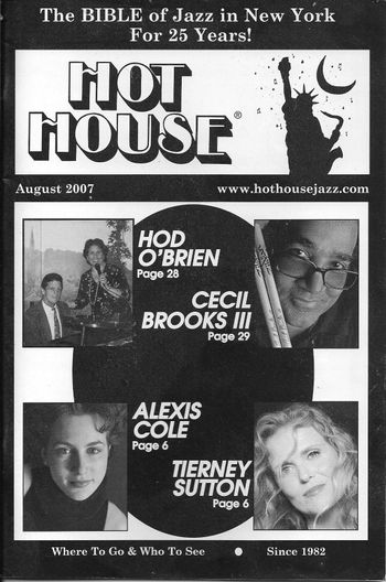 Hot House Cover Aug '07
