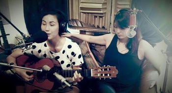 Recording 'Glass House' in Brooklyn with Marianna, summer 2015.
