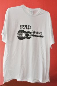 White T-shirt with black lettering