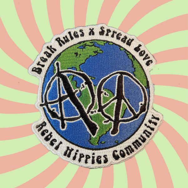 Rebel Hippies Community Embroidered / Iron on Patch