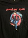 Black Unisex T-Shirt with Hurricane Ruth on Front