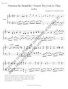 "America the Beautiful / Nearer my God to Thee" piano solo - PDF sheet music - 1 license