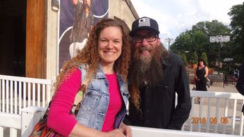 Michelle and David Crowder at the Grand Ole Opry in Nashville 2016 K-Love Fan Awards
