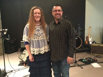 Michelle with cousin Chris Smith from Golden Harmony & The Ascensions
