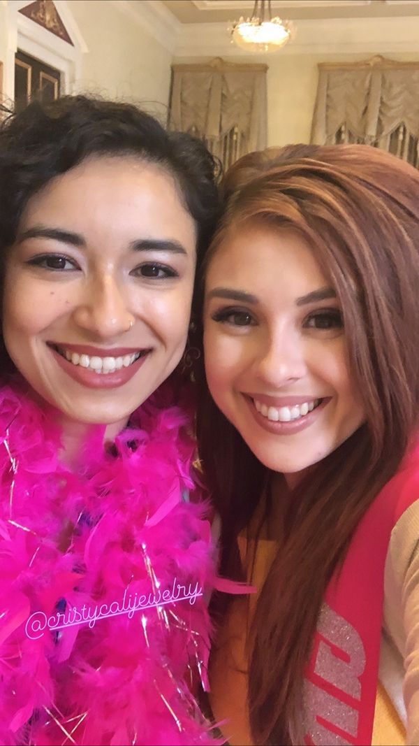 Amanda Shaw and Crysti Cali at a lunch to support Festigals, a non-profit organization made to empower women. 