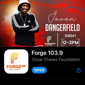 Download the Forge 103.9 app from any App Store to enjoy the show from your device