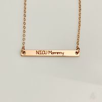 NICU Mommy Necklace -Rose Gold Plated