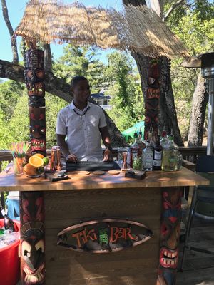 BYOB to House Concerts.  Tiki Bar is the landing site for your bottles