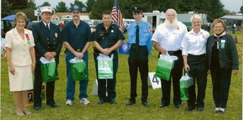 Fire Companies and Pocono Mt. Kennel Club members after receiving their animal oxygen masks at the September 2007 Dog Show
