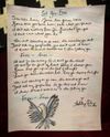 Hand drawn and Signed Watercolor Lyrics Sheet + Album Download