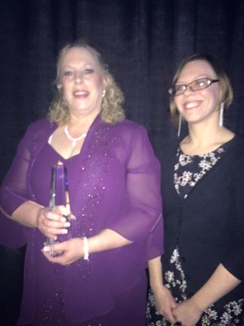 Robyn MacKenzie & I received the award for Best Video 2015 for Choose Love
