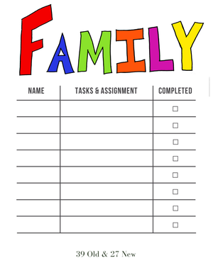 Family Task Chart
