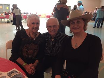 Tink Cariker, Billy Champion, Grace, 10/1/17 Western Swing Society Hall of Fame Convention.  Billy played banjo and guitar for 25 years with Bob Wills and the Texas Playboys
