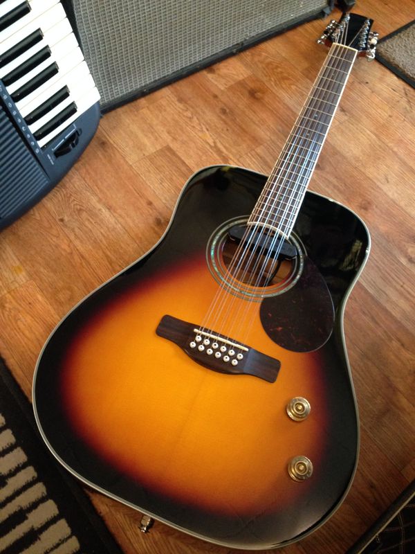 adam black 12 string guitar