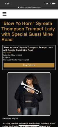 "Blow Yo Horn" Syreeta Thompson Trumpet Lady with Special Guest Mine Road