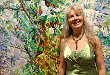 Painting: Monica Tap. Art Gallery of Guelph. The lovely Tannis Slimmon
