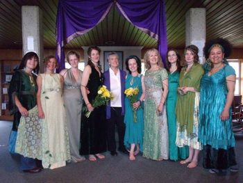 Our first Spring Awakes event in 2011 was rained out, but everyone rallied and we performed in the chapel at Loyola House. Environmental activist Joanna Macy (centre) is pictured here with Ondine Chorus and Jan Sherman
