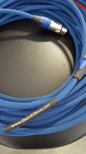 Custom Blue DMX Cable

