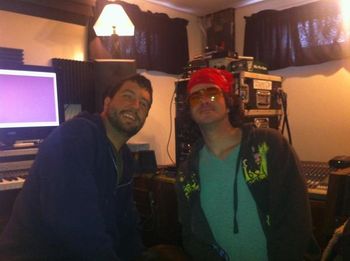 Andy Reed(The Verve Pipe) and I during the Gutbucket sessions. Great job brother!
