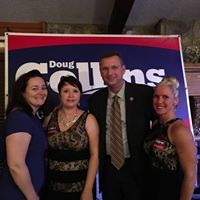 Congressman Collins with a few of our band wives
