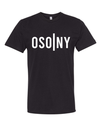 Black OSONY T Shirt with White Logo 
