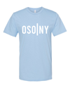 BABY BLUE OSONY T SHIRT WITH WHITE LOGO
