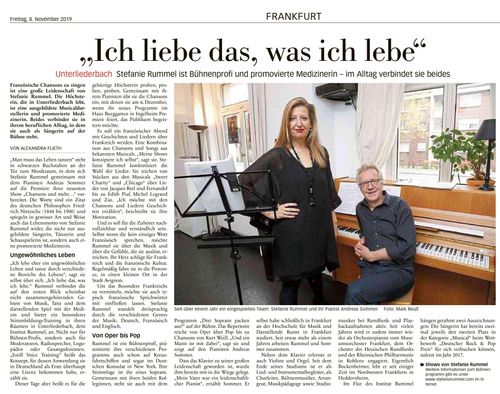 Frankfurter Neue Presse 08.11.2019