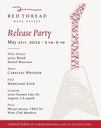 Red Thread Wine Release Party