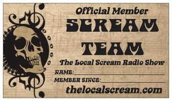 Scream Team Membership Card
