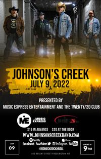 The Twenty/20 Club presents Johnson's Creek