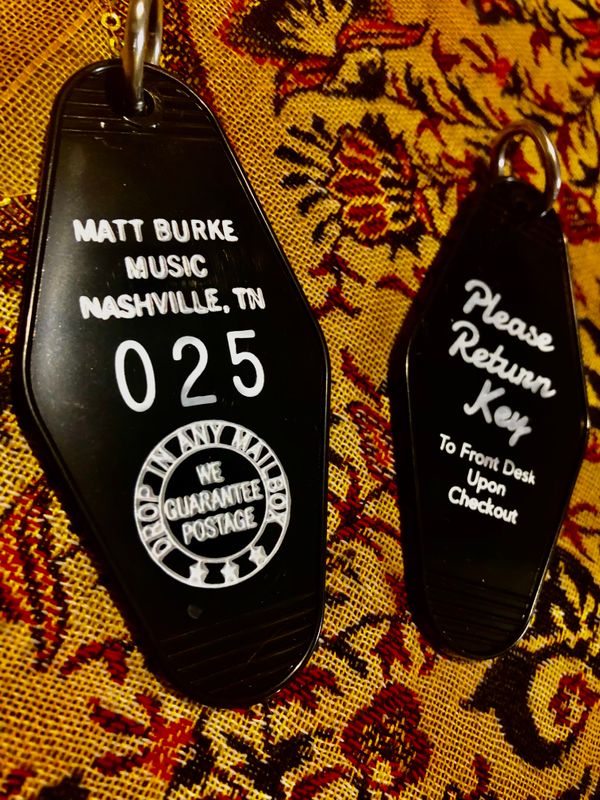 Matt Burke Nashville Motel Keychain