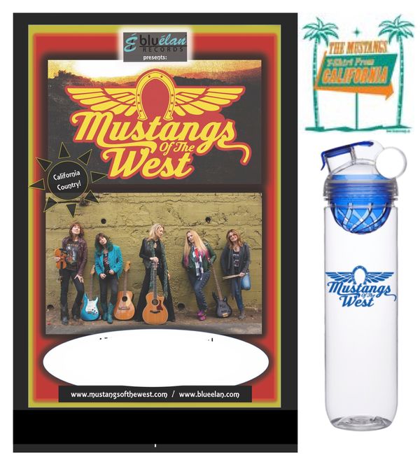 Signed Poster w/T-shirt and Water Bottle Bundle!
