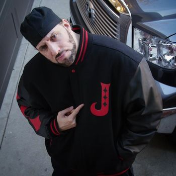 R.A. The Rugged Man sporting a new Jokerr Legacy Letterman Jacket (Available in the Store)
