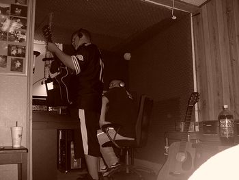 Tracking live guitar with Aaron Dailey 2004

