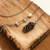 Large Silver Pinecone w/ Freshwater Pearls