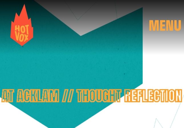 Thought Reflection Featured Artist @At Acklam 🤩