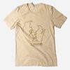 Wisconsin Tee - Natural/Gold