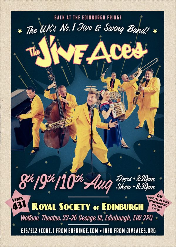 The Jive Aces Edinburgh Fringe Flyer
