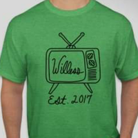 Willess Retro TV Vintage Irish Green Heather T-Shirt