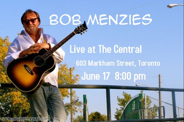 Performance at The Central June 17, 2013. As a trio with Rob Ross on Bass and Steve Rutchinski on acoustic guitar lead. A good performance, we enjoyed it. A few of the core group but few others outside the bartender.

The line-up 

Box Vanity presents "Music Mondays"

Live music from 3 great acts!

8pm Bob Menzies
https://www.facebook.com/bobmenziesmusic?ref=ts&fref=ts

8:45pm - Cassandra Henry 
www.cassandrahenry.com

9:30pm - Daniel Mager
http://www.youtube.com/watch?v=ZLVPvLKmiRA&list=UUp-rdf350bwEQBlnxRkoRxg&index=1
